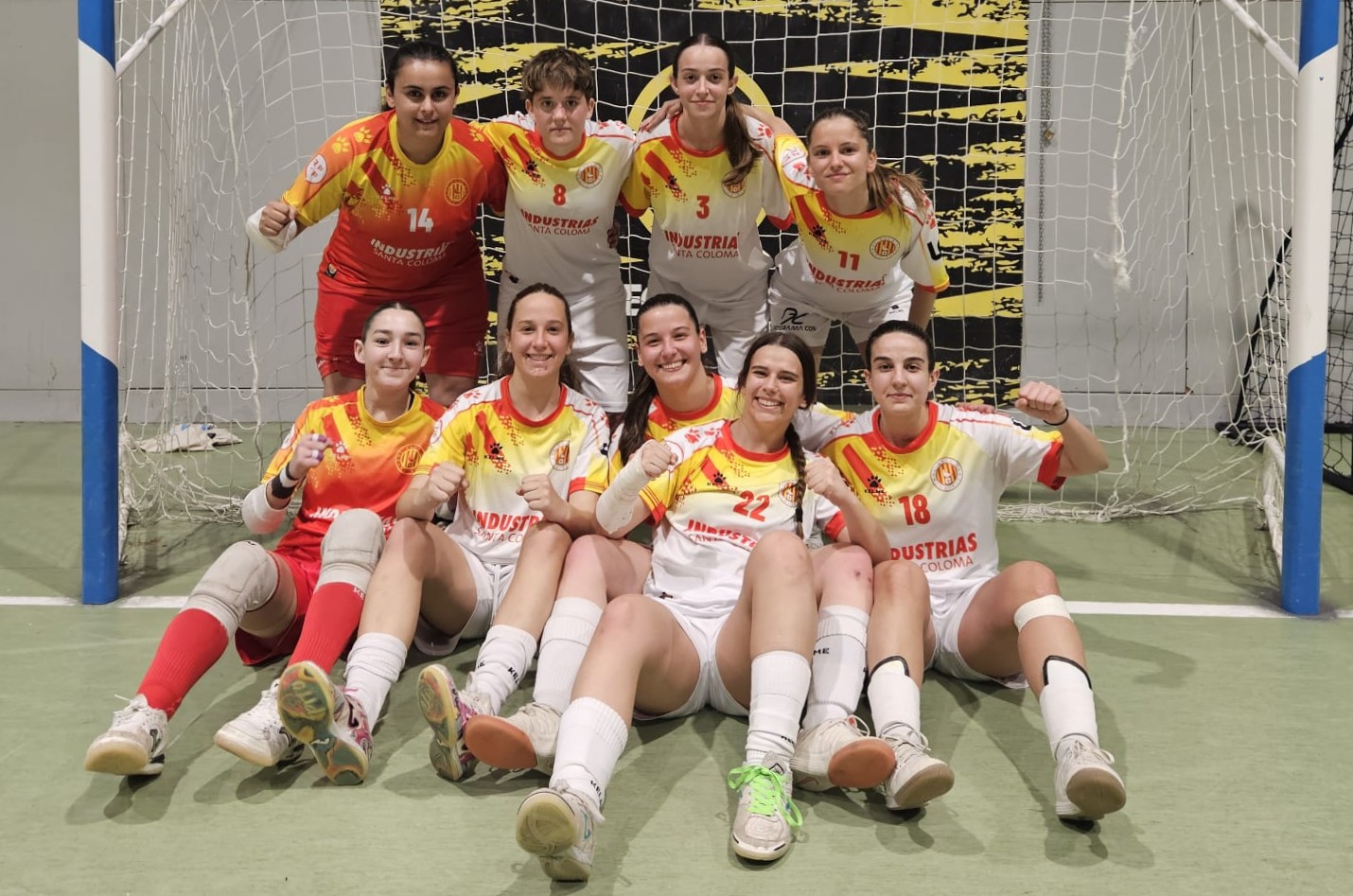 Contundente victoria del primer equipo femenino y buen fin de semana para Industrias Santa Coloma